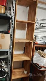 Scaffale legno massello rovere