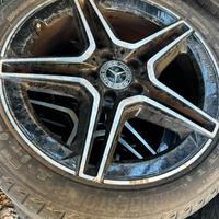 Set 4 ruote complete con cerchi originali Mercedes