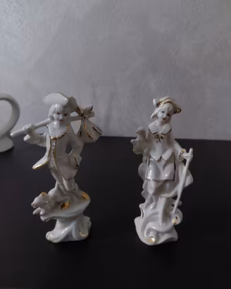 Coppia statuine porcellana sKunstporzellan