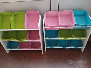 Scaffale porta oggetti bambini