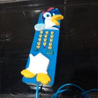 Telefono fisso vintage pinguino