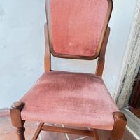 Sedie imbottite in tessuto