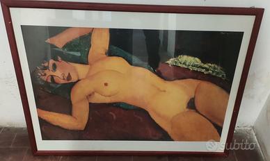 Poster Schiele e Modigliani con cornice in legno