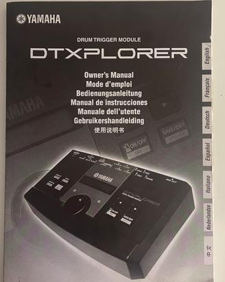 Manuale batteria elettronica YAMAHA DTXPLORER