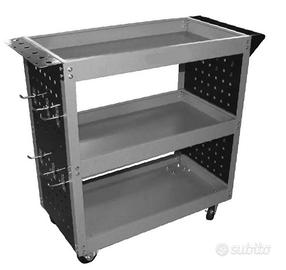CARRELLO PORTA UTENSILI 3 RIPIANI PORTA ATTREZZI