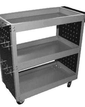 CARRELLO PORTA UTENSILI 3 RIPIANI PORTA ATTREZZI