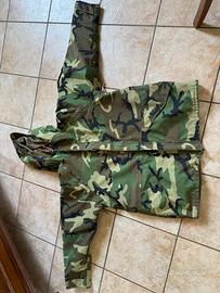 Giacca parka goretex mimetico