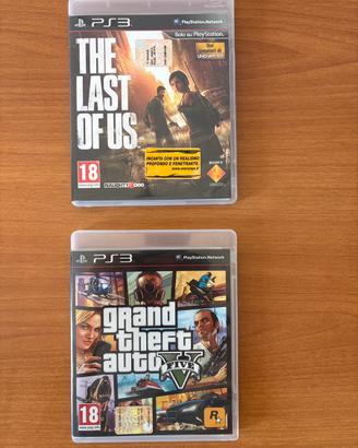 GTA V + The last of Us per ps3
