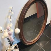 Specchio ovale il leggo massiccio 85x65