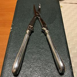 Pinza per crostacei argento e inox