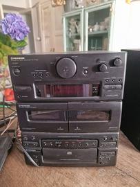 Stereo pioneer vintage con 2 casse