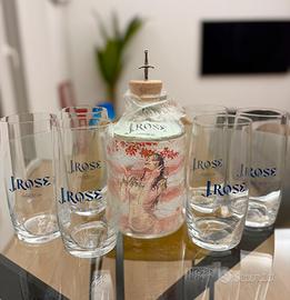 Gin J.Rose 7 JROSE + 6 bicchieri brand + cilindro