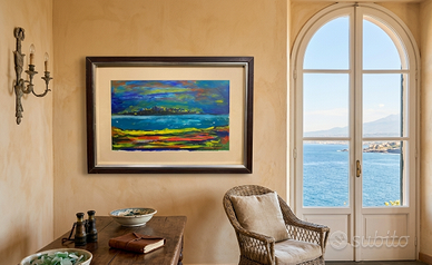 Antico dipinto italiano anni 70 firmato Valentino