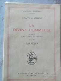 Dante Alighieri Divina Commedia  Paradiso Sapegno.