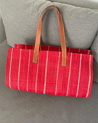 Borsa rossa a righe Vestopazzo