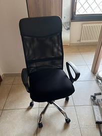 Sedia ufficio regolabile con rotelle