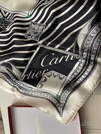 Foulard di Cartier bianco e nero
