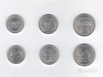 CUBA 9 monete Republica de Cuba 1968/1981/1992