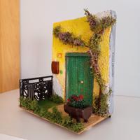 Diorama artigianale casa antica 1:16