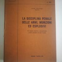 Libro Discipline penali armi munizioni  esplosivi