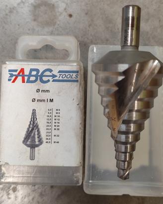 Punta fresa a gradino ABC da 6,5 a 40,5mm