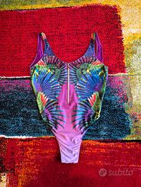 Costume intero lucido, floreale, 4giveness, Tg. L