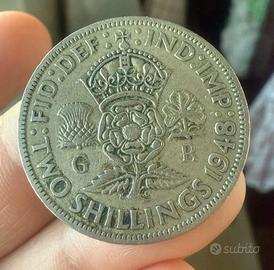 Moneta Two Shillings 1948 (Florin) - Re Giorgio VI
