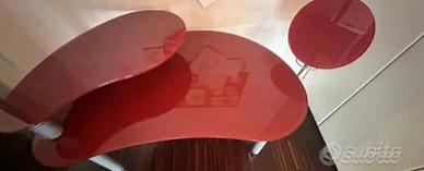 Scrivania Cattelan rossa