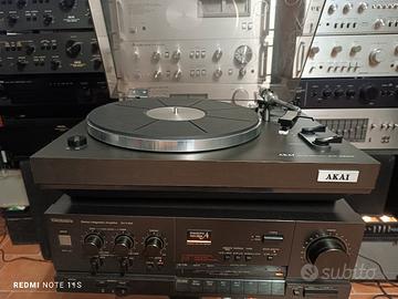 Classico Giradischi Legno Akai AP-100 Braccio A/S
