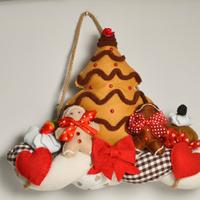 Decorazione natalizia in stoffa nuova