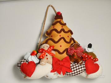 Decorazione natalizia in stoffa nuova