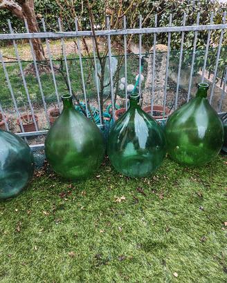 damigiana vetro da arredo giardino 