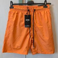 Costume uomo boxer mare pantaloncino corto arancio