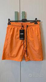 Costume uomo boxer mare pantaloncino corto arancio