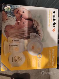 Tiralatte medela completo con sacchetti e flange