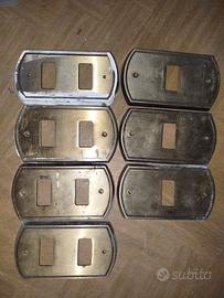 7 placche in ottone