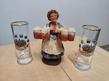 Set Oktoberfest Bicchieri e Statuetta