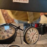 orologio da parete bifacciale antico