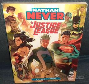 Fumetto incontro Nathan Never eroi Justice League