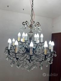 Lampadario ottone