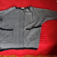 Giacca donna maglina grigio spigato “Bluoltre”. 