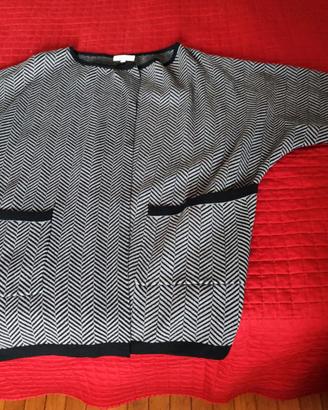 Giacca donna maglina grigio spigato “Bluoltre”. 