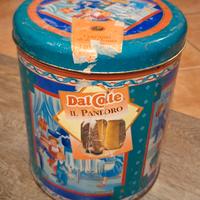 Barattolo latta pandoro DalColle Natale 1996