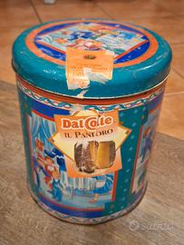 Barattolo latta pandoro DalColle Natale 1996