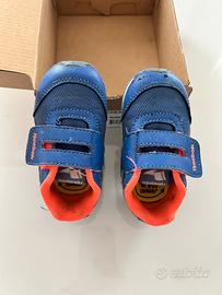 Scarpe ginnastica Reebok strappi taglia 19.5