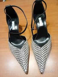 Decolletè G. Viozzi pelle stampata pitone tg. 39