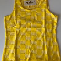 Canotta gialla elegante glamour