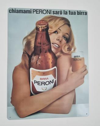 Targa poster pubblicità retrò vintage PeroniAperol