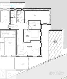 Quadrilocale con giardino a Barbiano