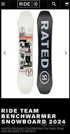 Snowboard Ride TEAM BENCHWARMER 2024